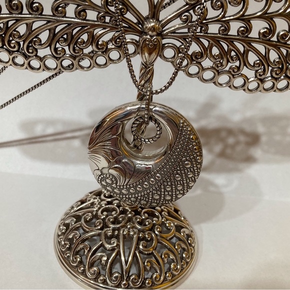 Brighton Trust Your Journey Convertible Disc Necklace in Aqua - Picture 2 of 4